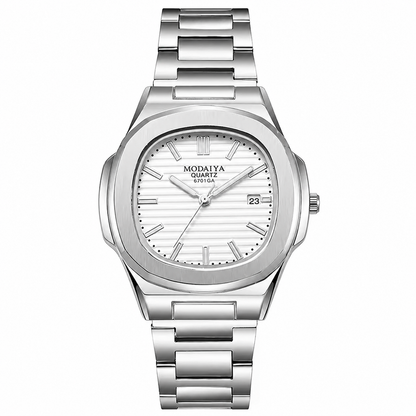 Luxury Silver Chronograph Watch